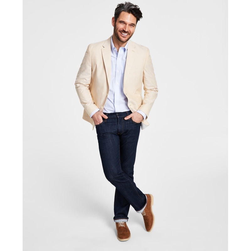 Tommy Hilfiger Men's Modern Fit Tan Sport Coat 40L