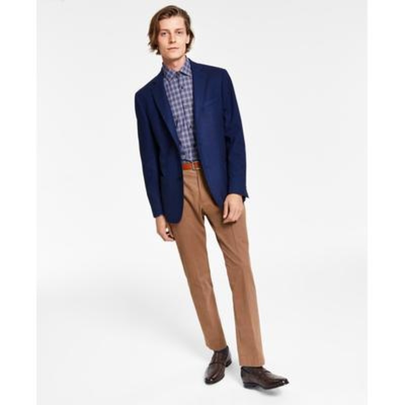 Lauren Ralph Lauren Men's Classic-Fit Herringbone Sport Coat Navy Blue 40R