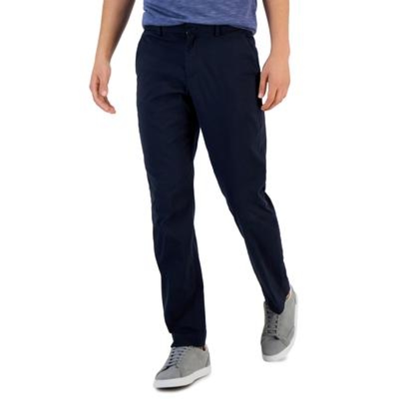 Perry Ellis Portfolio Mens Slim-Fit Dress Pants Dark Blue 36 x 30