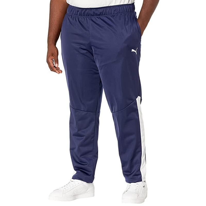 Puma Mens Contrast Pants 2.0 Sweatpants Navy Blue 2XL