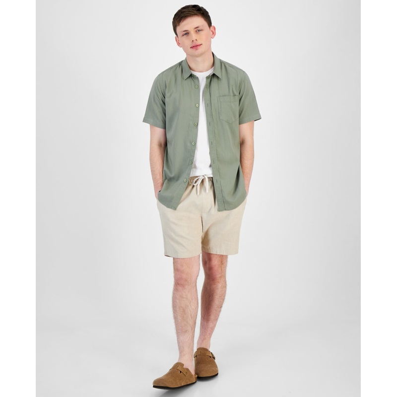 Sun + Stone Mens Charlie Shorts Sand Tan Medium