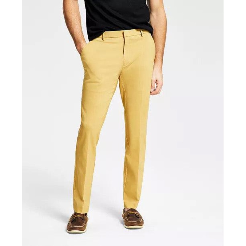 Tommy Hilfiger Modern Fit Yellow TH Flex Stretch Dress Pants 32 x 34