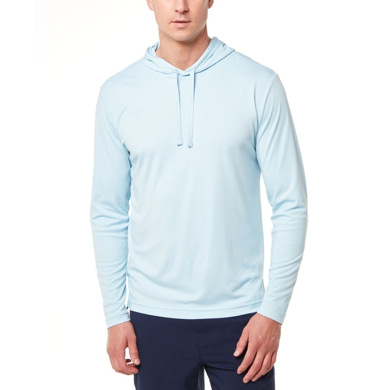 Vintage Weatherproof Mens Performance Hooded T Shirt 3XL XXXL Light Blue