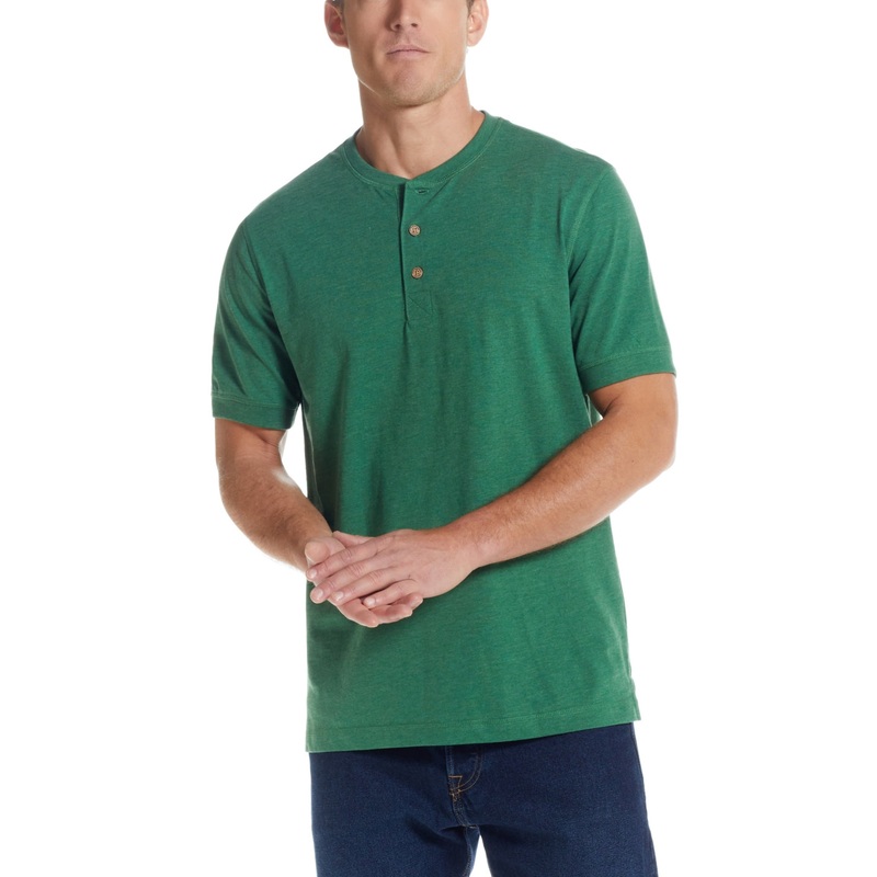 Weatherproof Vintage Men's Short Sleeve T Shirt Fairway Heather Green Small