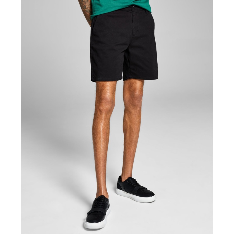 And Now This Mens Stretch Chino Shorts Black 33
