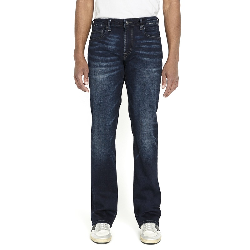 Buffalo David Bitton Mens Boo Whiskered and Sanded Jeans Blue 40 x 34