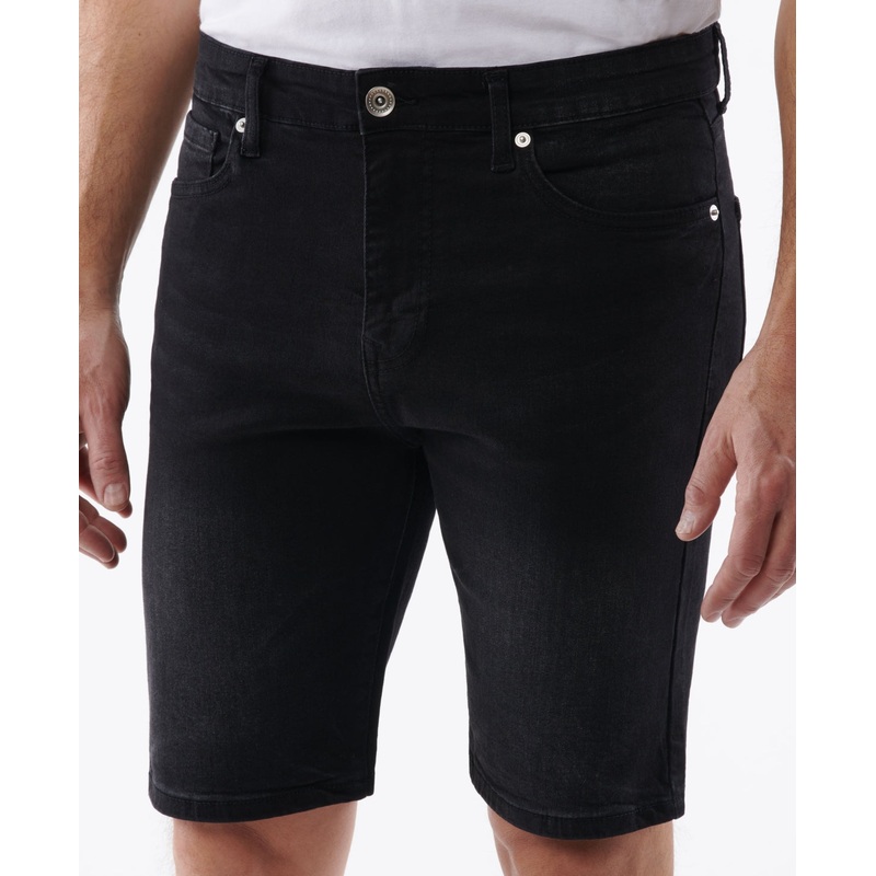 Lazer Mens Slim Fit Comfort Black Jeans 40" Waist