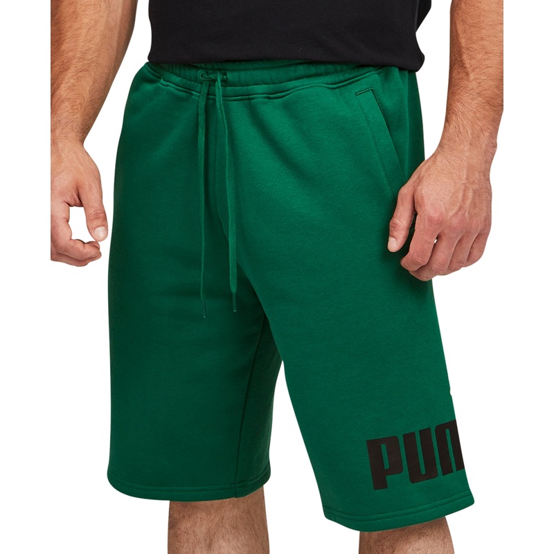 Puma Men's Big Fleece Logo Shorts Vine Green 2XL
