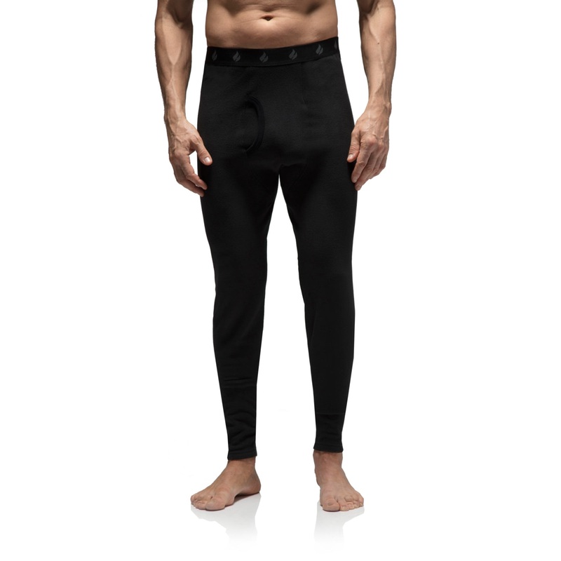 Heat Holders Mens Original Thermal Base Layer Pants Black Medium