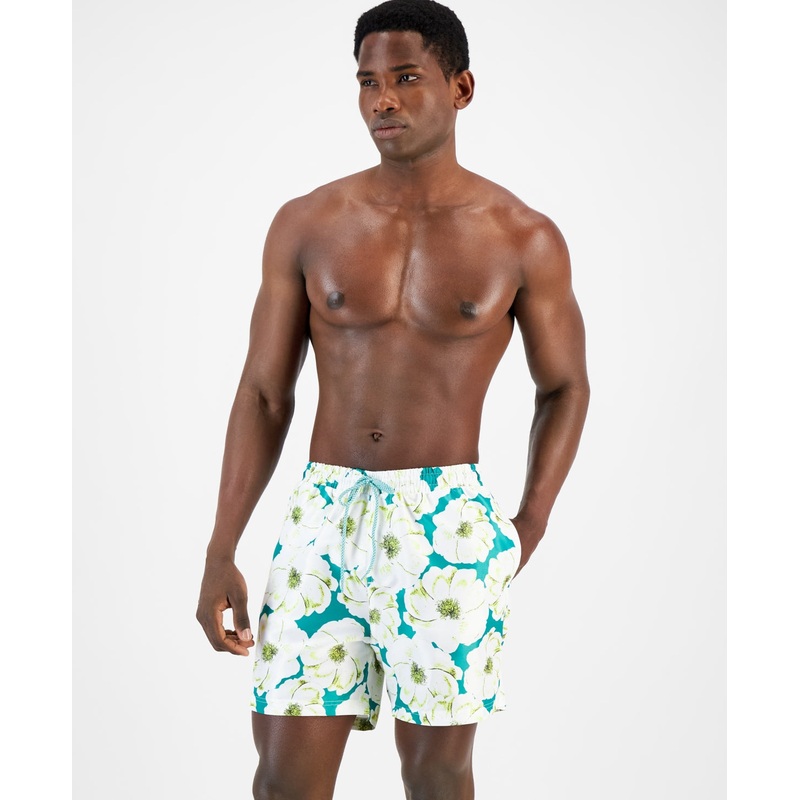 I.N.C. INTERNATIONAL CONCEPTS Men's Aisha Garden Volley Swim Shorts Green XL