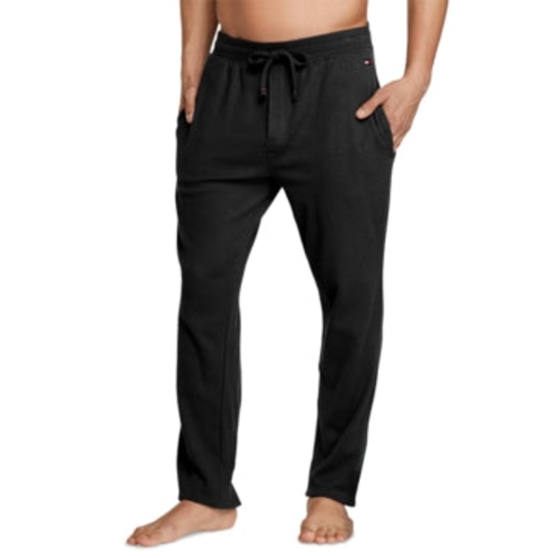 Tommy Hilfiger Mens Thermal Jogger Sweatpants Black 2XL
