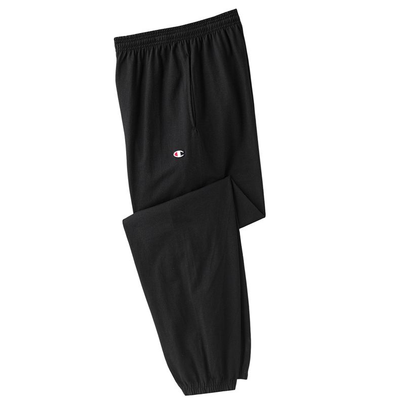 Champion Mens Jersey Pants Black Large