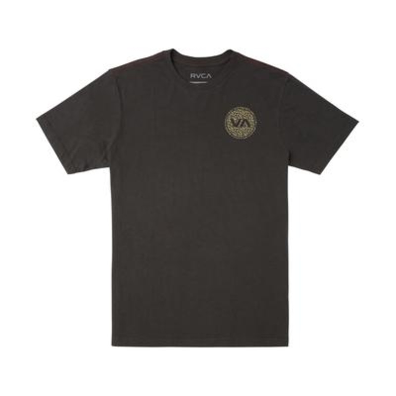 RVCA Men's Short Sleeve Crewneck T Shirt Pirate Black Medium