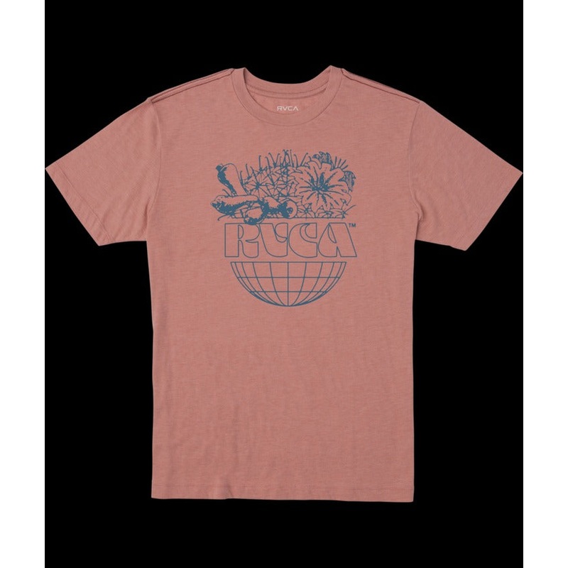 RVCA Mens Cactus World Tee Shirt XL Red
