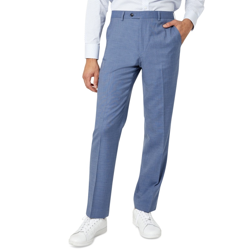Sean John Mens Blue Classic Fit Solid Suit Pants 38 x 32