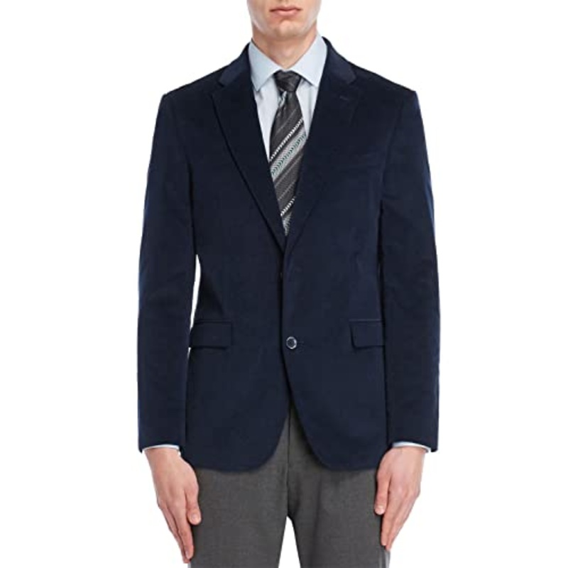 Tommy Hilfiger Men's Regular Fit Corduroy Blazer Cobalt Blue 44R Sport Coat