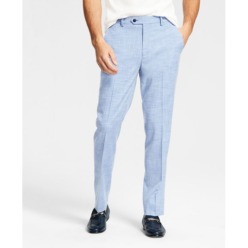 Alfani Men's Slim Fit Stretch Solid Blue Suit Pants 30 x 30