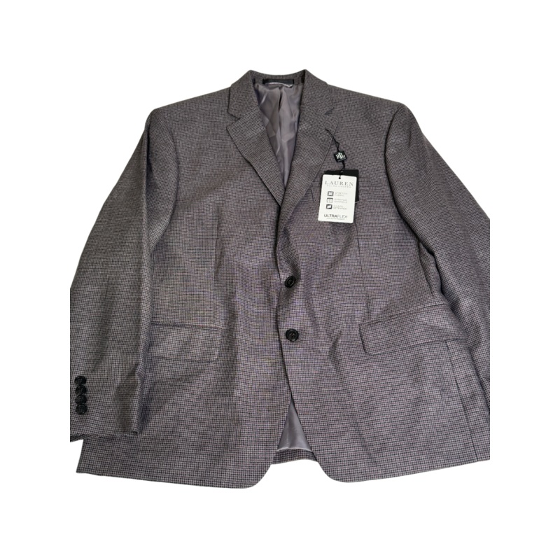 Lauren Ralph Lauren Mens Regular Fit Blazer Sport Coat 38R Red / Grey Check
