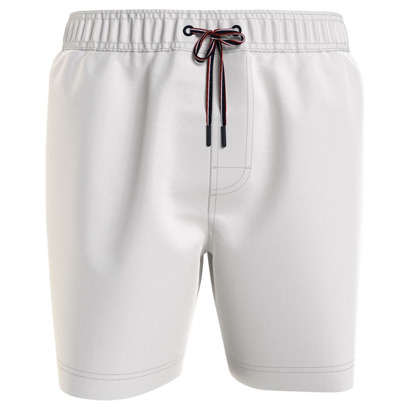Tommy Hilfiger Men's Solid 7" Swim Trunks  2XL White