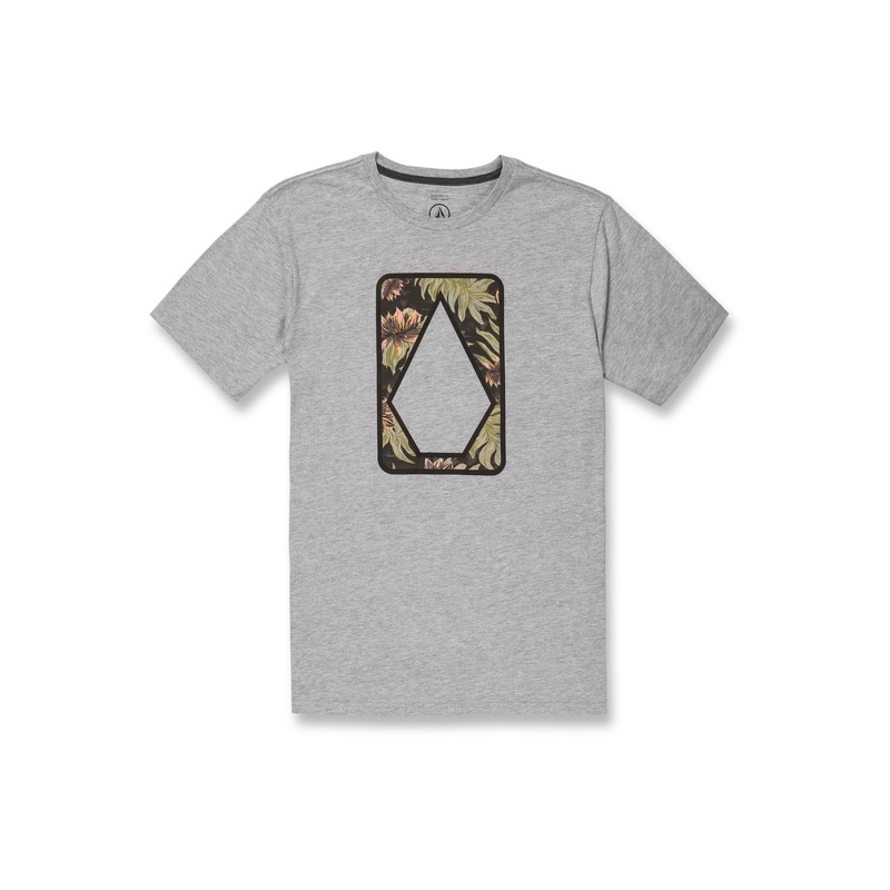 Volcom Men's Elevator Short Sleeves T shirt  Ash Heather XXL