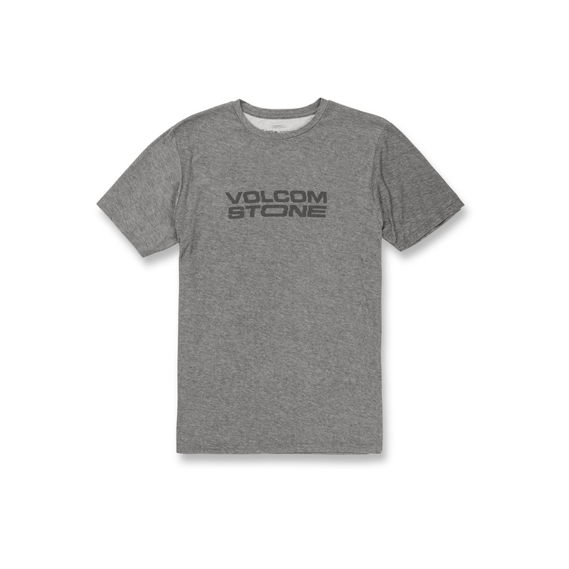 Volcom Men's Euroslash Tech Short Sleeves T shirt Charcoal Heather Small