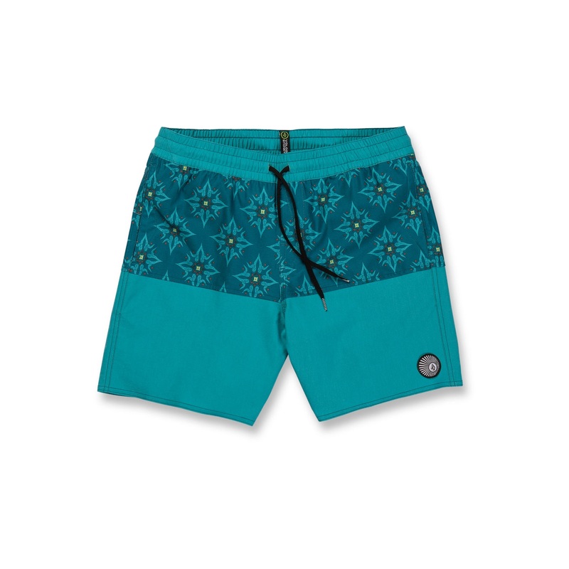 Volcom Men's Unbalanced Stoney 17" Swim Trunks Electric Blue Large