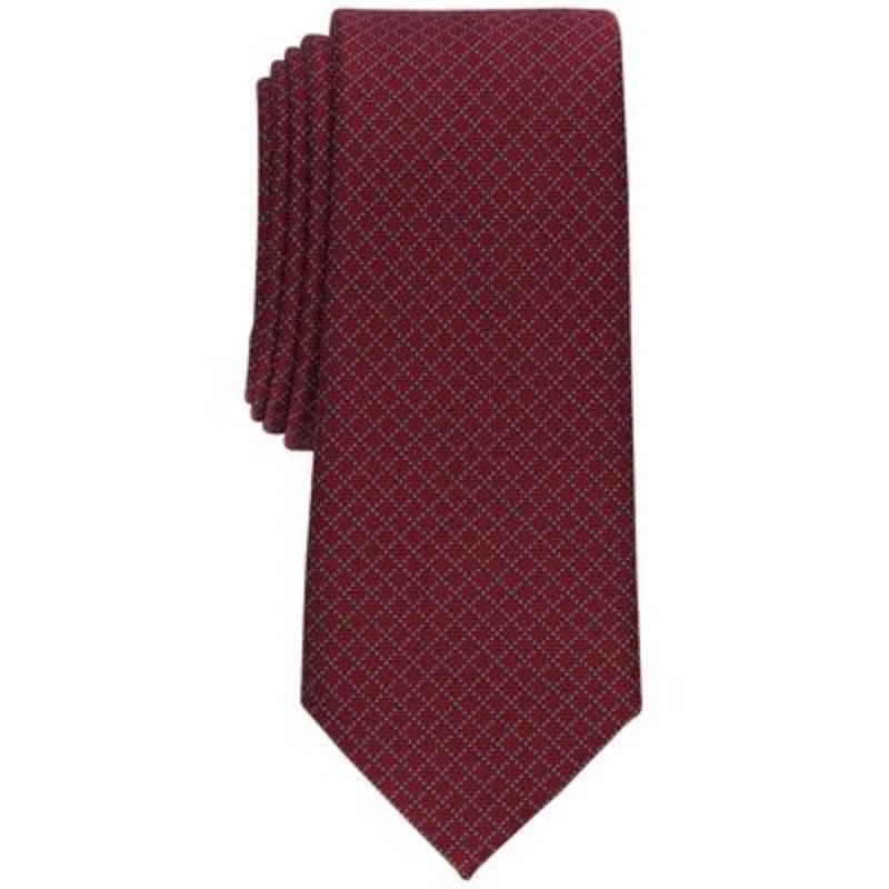Alfani Men's Necktie Oakdale Slim Tie Red OS