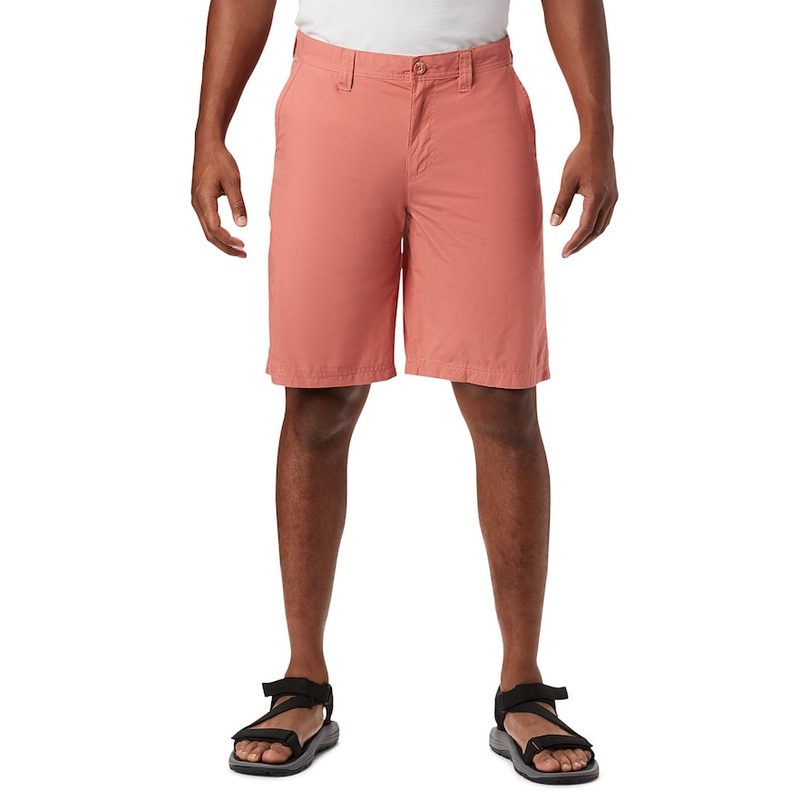 Columbia Mens 10" Cotton Chino Shorts Coral 40