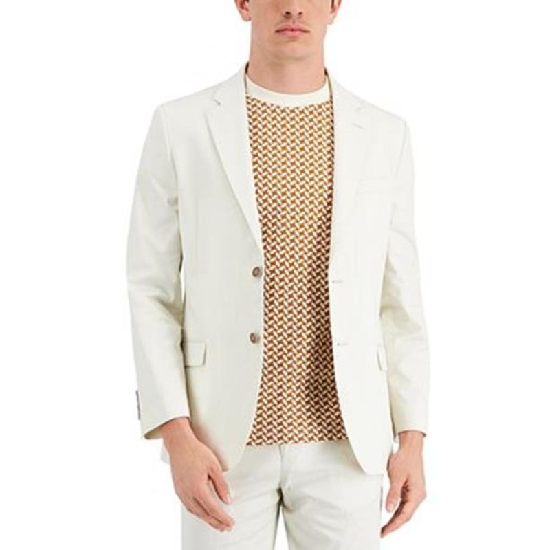 Nautica Men's Modern Fit Stretch White Blazer 44L Sport Coat