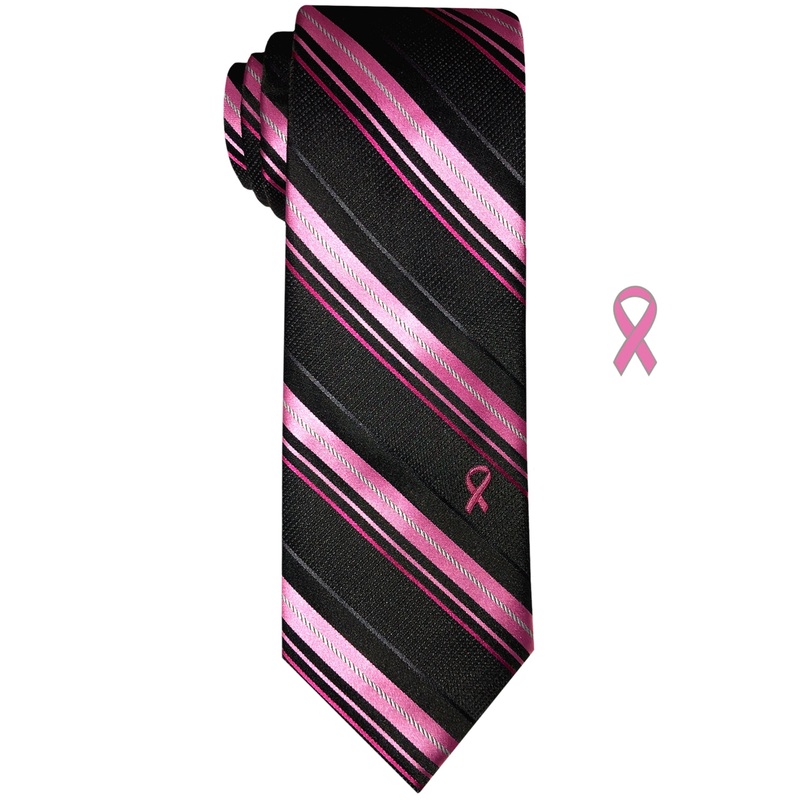 Susan G Komen Men's Satin Stripe Tie