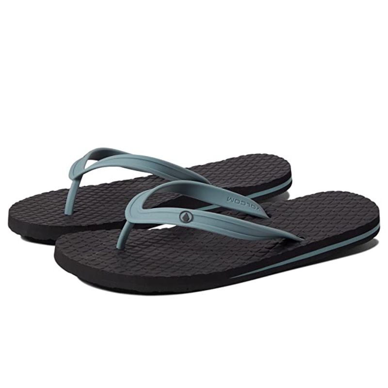 Volcom Mens Concourse Flip Flops Blue Combo 14 D Medium