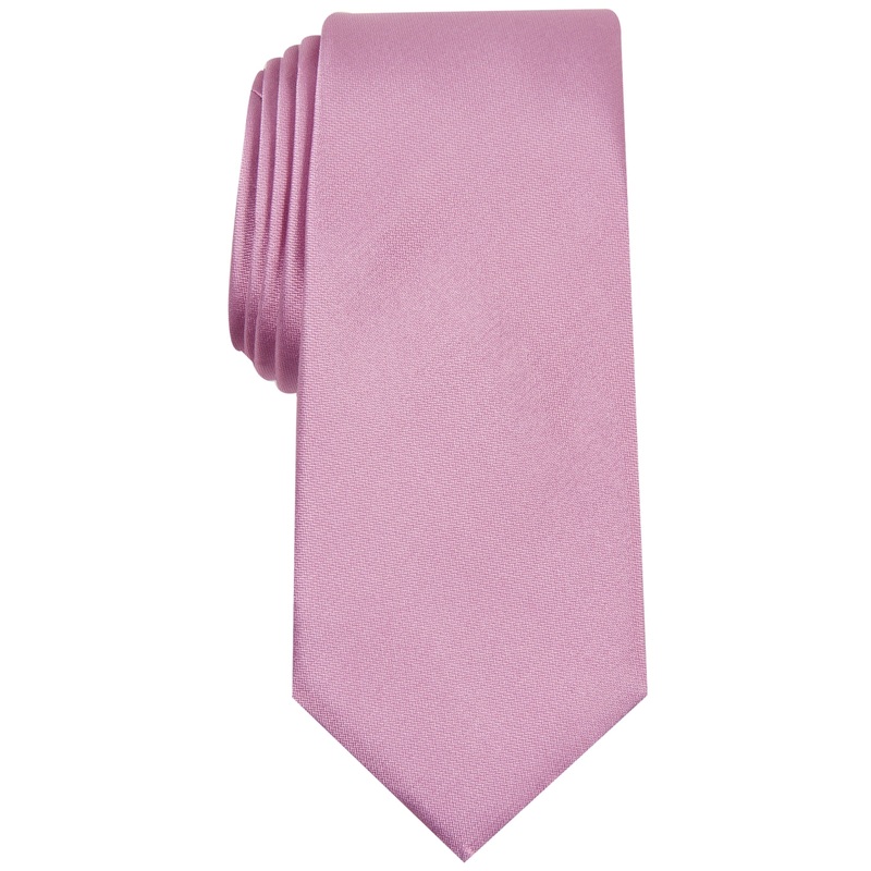 Alfani Men's Pink Slim Texture Tie OS