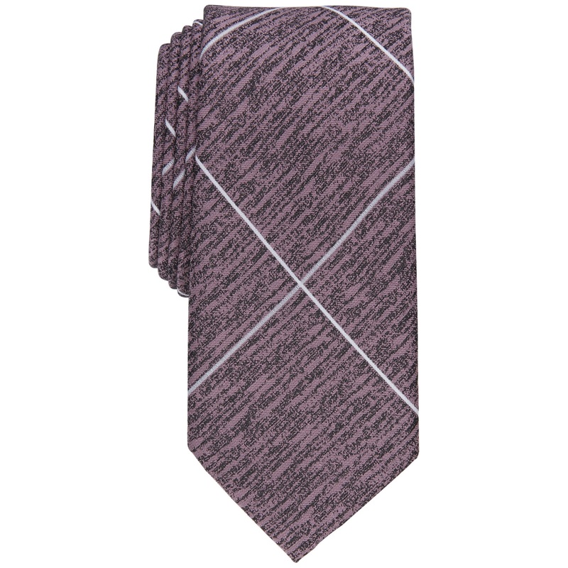 Alfani Mens Hector Windowpane Rose Tie OSFA