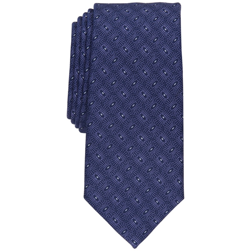 Alfani Mens Reeder Geo-Print Tie Purple OSFA