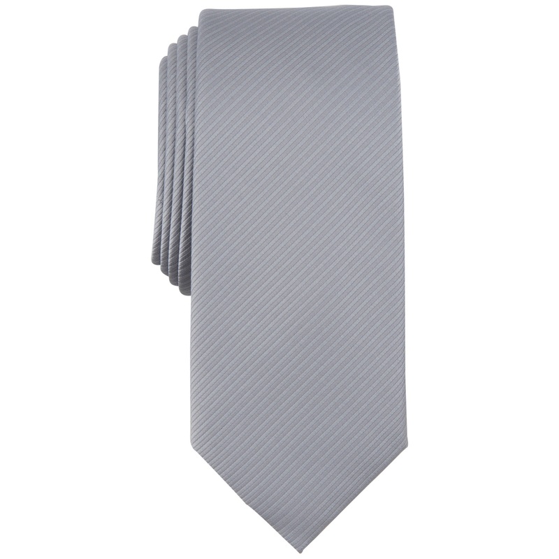 Alfani Mens Solid Tie Grey