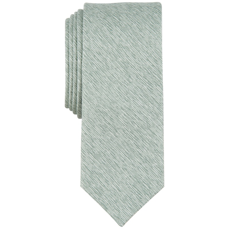 Bar III Men's Abalone Textured Tie Sage