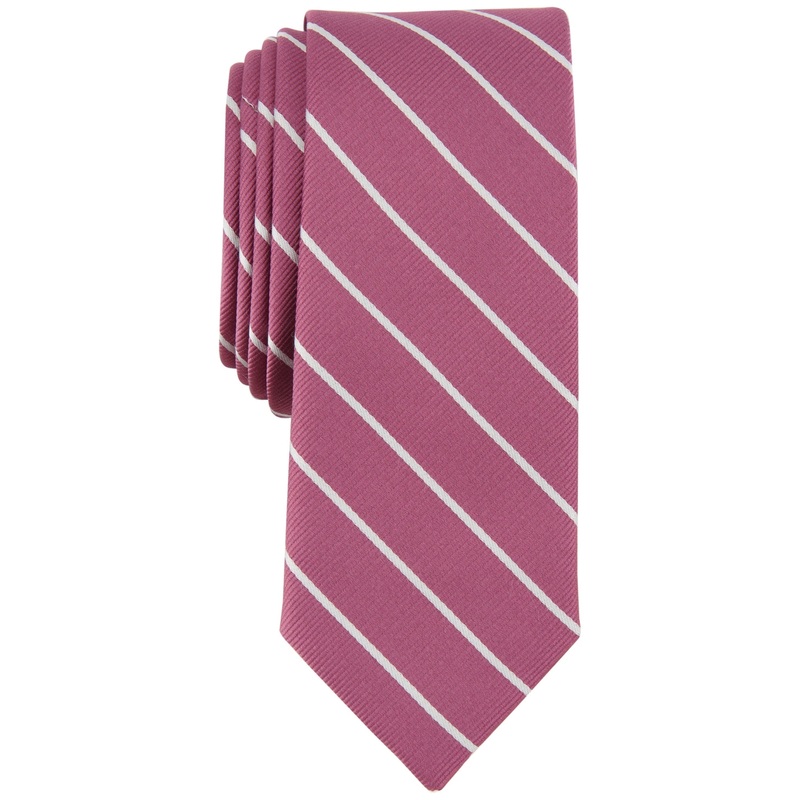 Bar III Mens Sorrento Stripe Tie Mauve