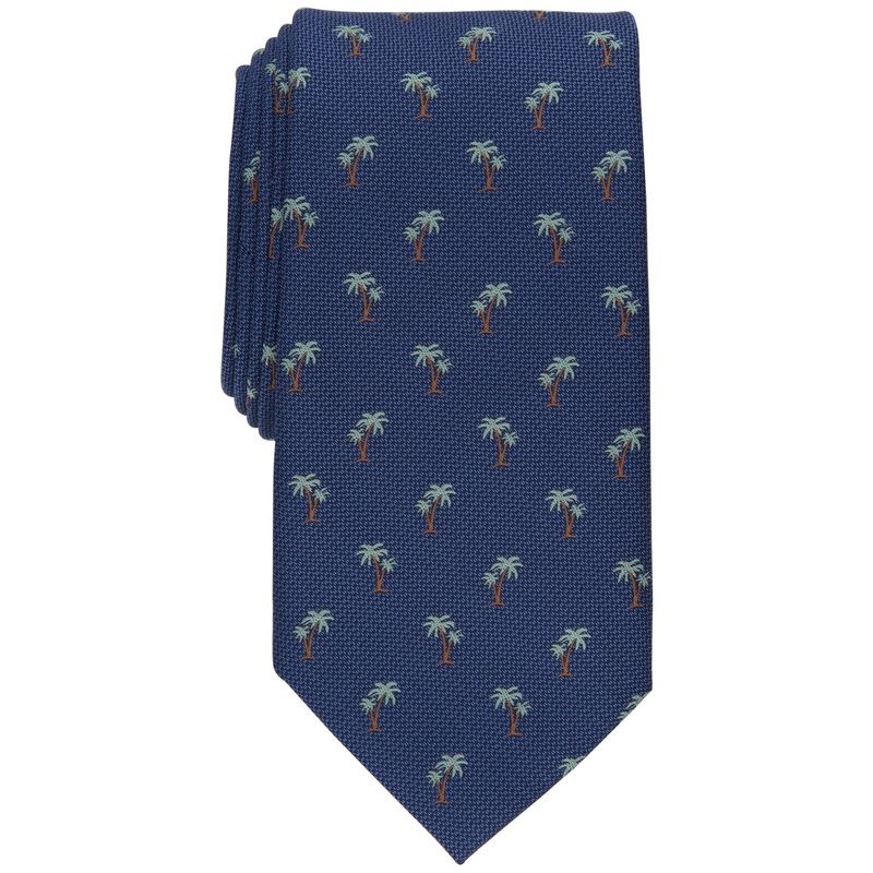 Club Room Men's Classic Palm Tree Navy Blue Tie One Size Necktie