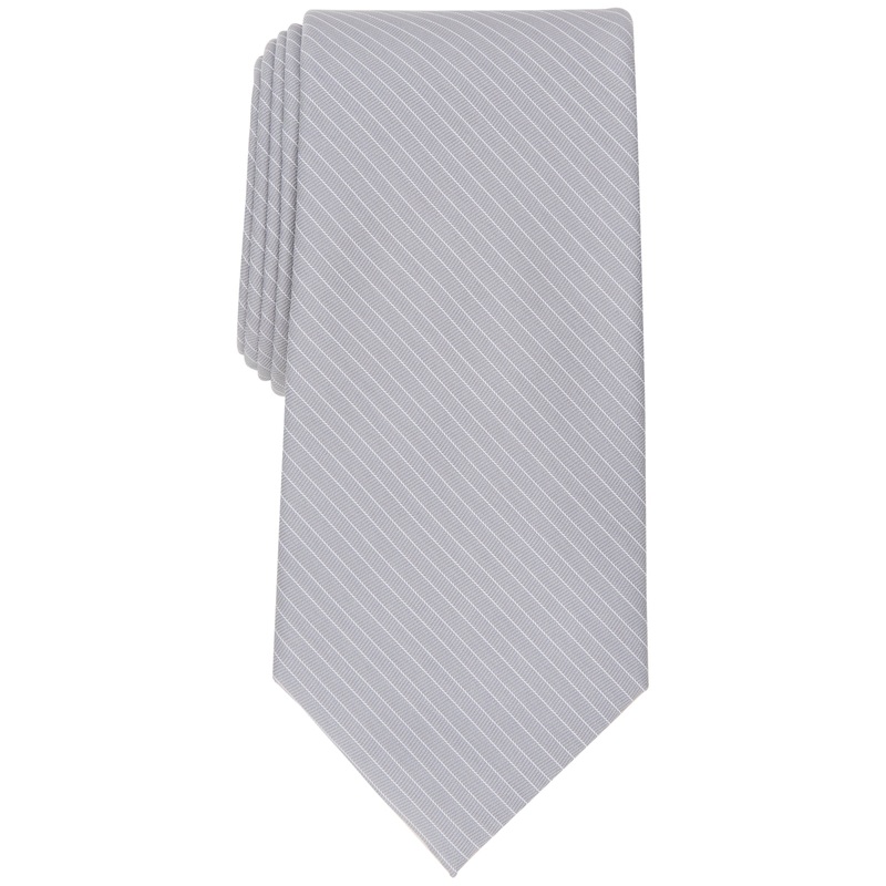 Club Room Men's Davis Pinstripe Tie Grey