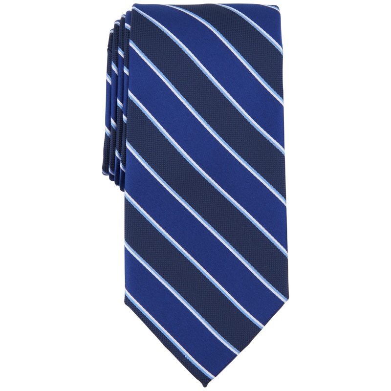 Club Room Mens Tie Navy Stripe