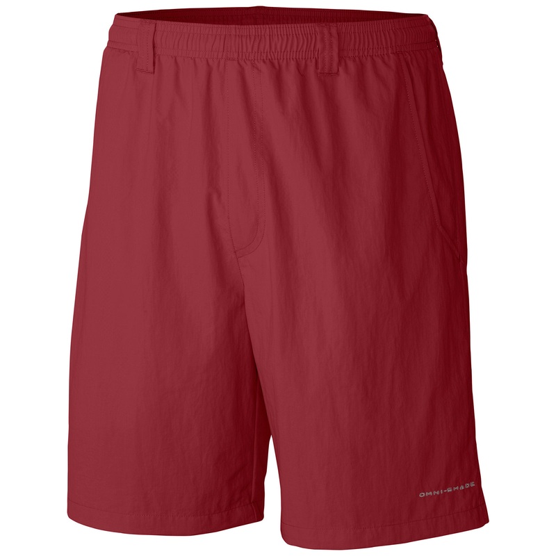 Columbia Men Regular fit Casual Crinkle Shorts Small / 8 Red Moisture Wicking
