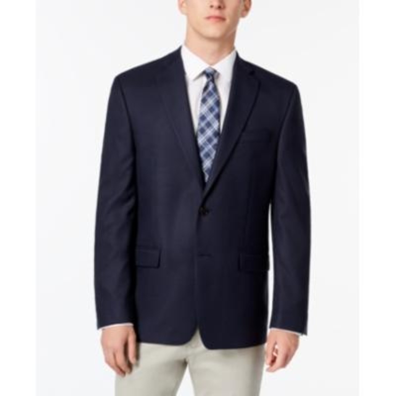 Lauren Ralph Lauren Mens Classic fit Suit Jacket Blazer 58 L Blue Stretch