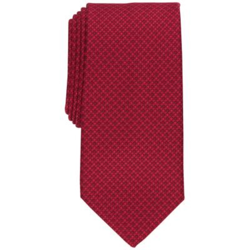 Perry Ellis Mens Reilly Classic Dot Tie Red ONE SIZE Necktie