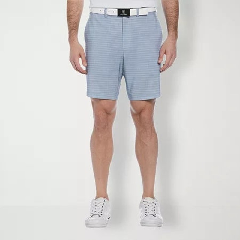 Pga Tour Men Regular fit Golf Shorts 40 / 8 Grey Plaid
