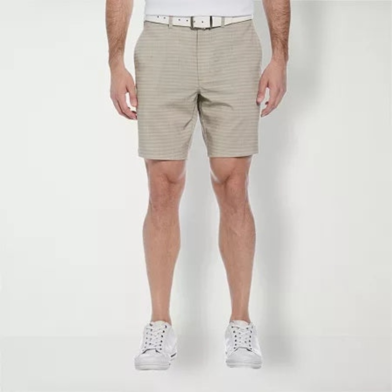 Pga Tour Men Regular fit Golf Shorts 42 / 8 Beige Plaid