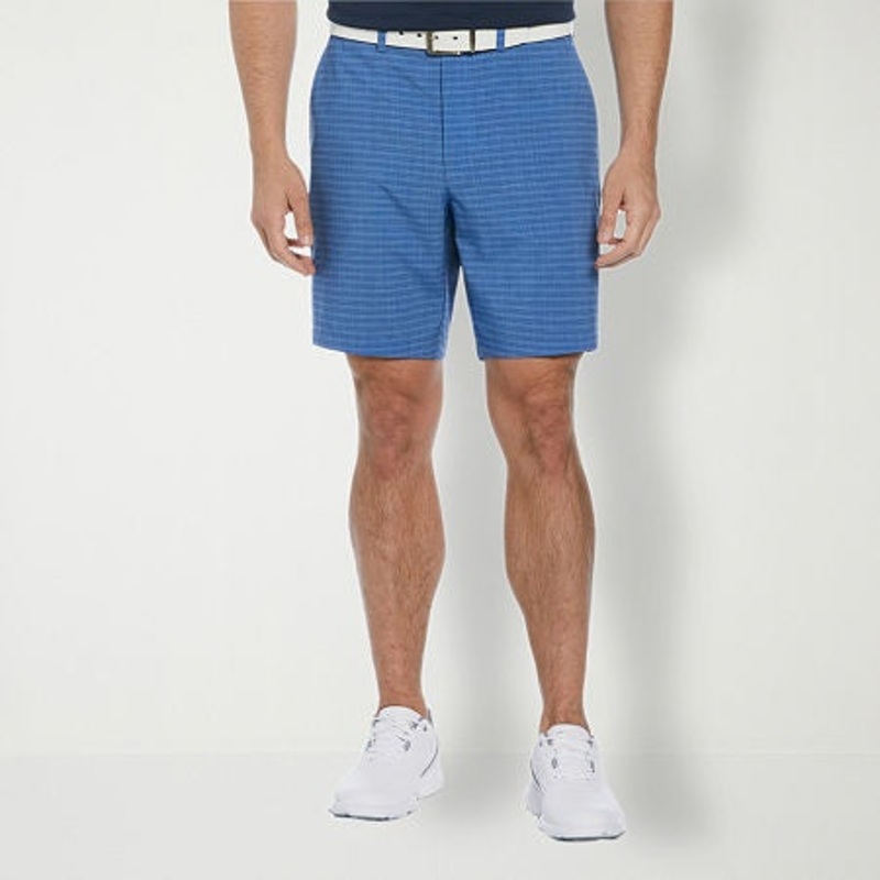 Pga Tour Men Regular fit Golf Shorts 42 / 8 Blue Plaid