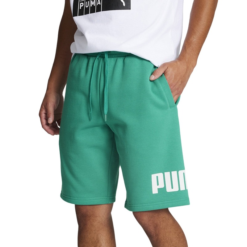 Puma Men Regular fit Sweat Shorts Fleece Shorts XL / 10 Green Solid