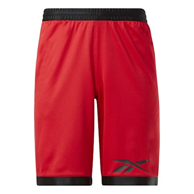 REEBOK Men Regular fit Basketball Shorts Small / 11 Red Solid