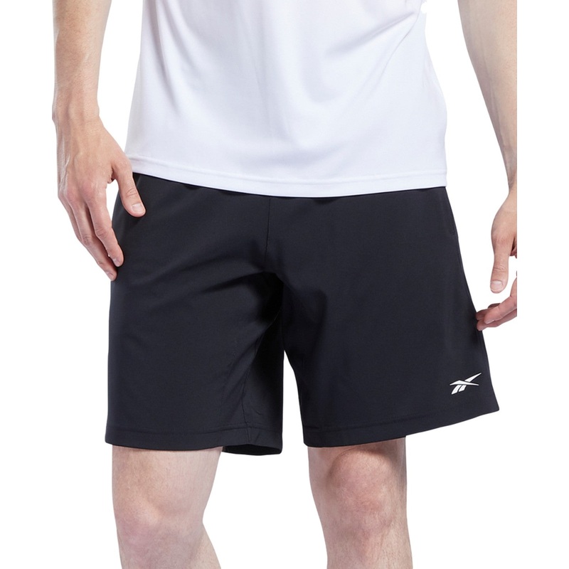 Reebok Men Regular fit Drawstring Shorts Large / 9 Orange Solid Moisture Wicking