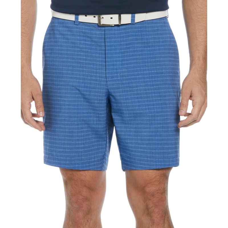 Pga Tour Men Regular fit Golf Shorts 44 / 8 Blue Plaid